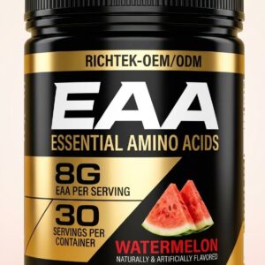 Aminoácidos Essenciais de proteína Puros, Pó, pote 300 g - Reconstrução muscular rápida